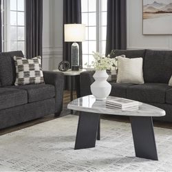 Cozy Ebony Sofa And Loveseat! 