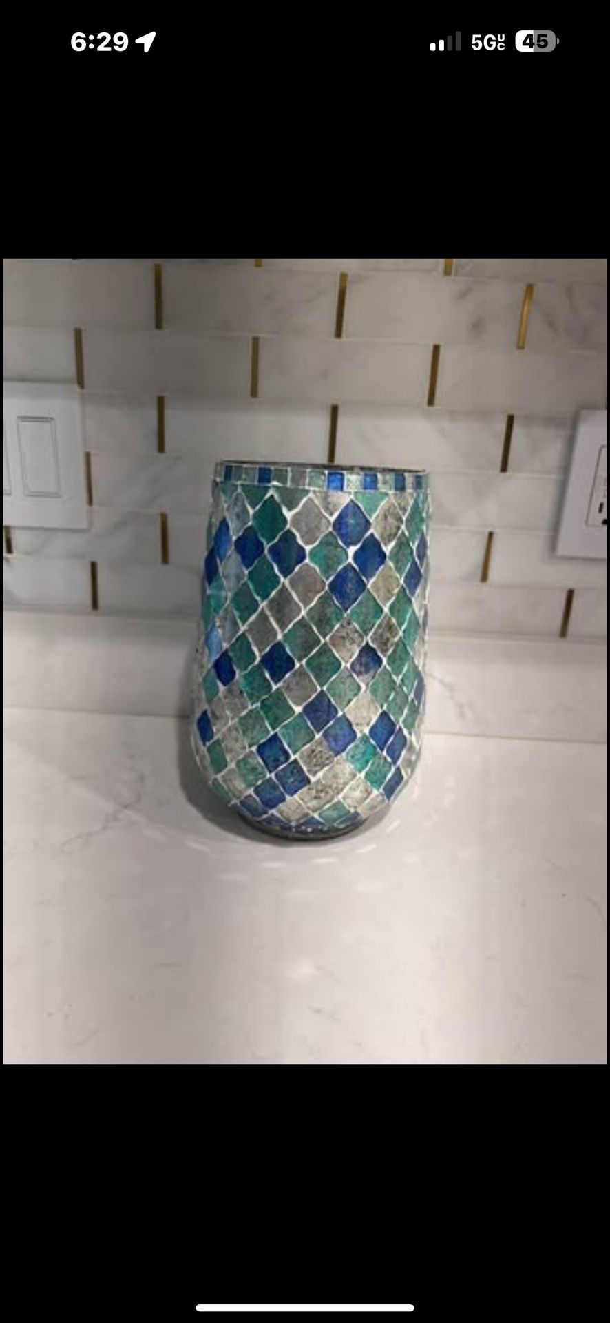 Blue vase for flowers and more
