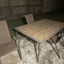 Patio Table With 4 Chairs