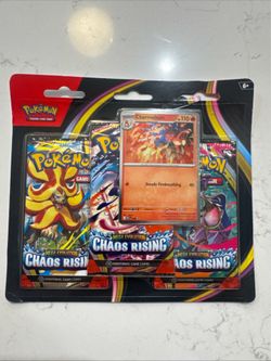 Pokemon Mega Evolution Chaos Rising 3 Pack Blister Charmeleon Promo
