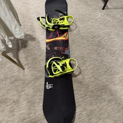Snowboard And Bindings 
