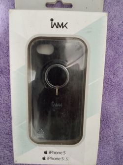 i5 Finger Ring Bumper Case - Black