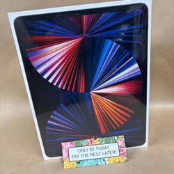 Apple IPad Pro 12.9 Inch 5th Gen Tablet - Only $5 Today Pay The Rest Later! 