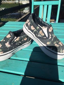 Floral vans size 6