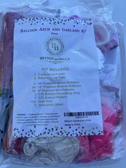 Pink Balloon Garland Kit,Pink Gold Balloons. I Have 12 Of Each Color 