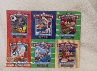 Vintage Looney tunes Sports Highlights All Star MVP magnets set