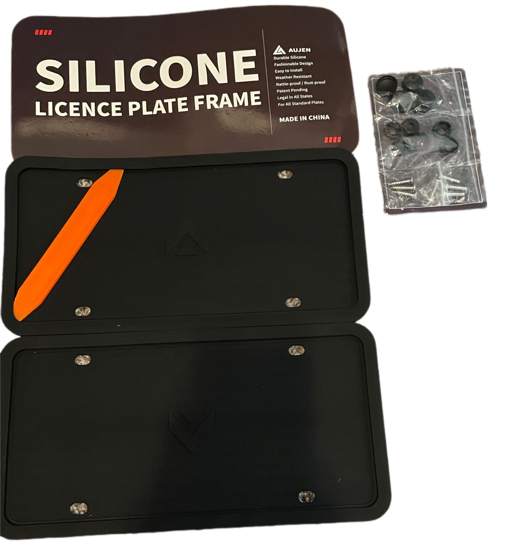 Silicone License Plates Front And Back (2 Plates)