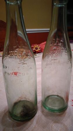 Pre prohibition beer bottles