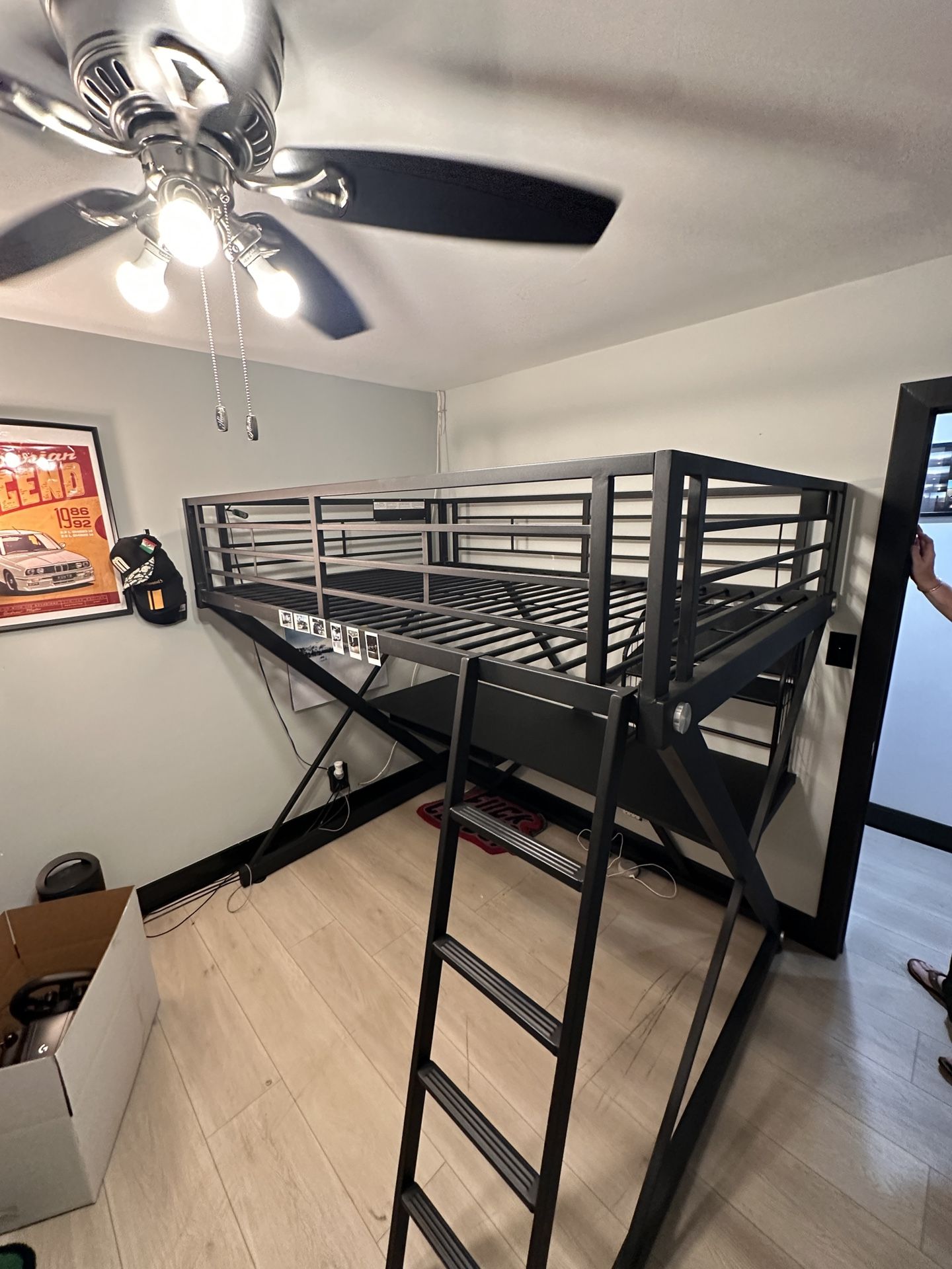 Bed Frame With Desk Under