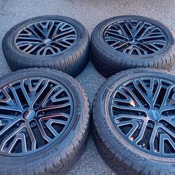 2024 OEM ORIGINAL TAKEOFFS GMC SIERRA DENALI 22 INCH TIRES CONTINENTAL ALL-TERRAIN 97 % $ 2300 