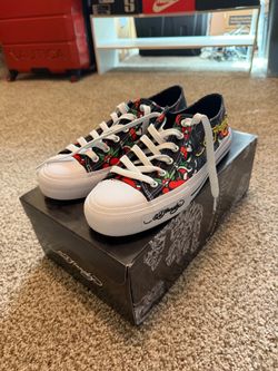Ed Hardy Low-Top Canvas Sneakers