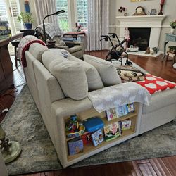 3 Piece Sectional With Ottoman And Storage. 