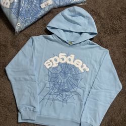 Sp5der Hoodie ‘Sky Blue’ 