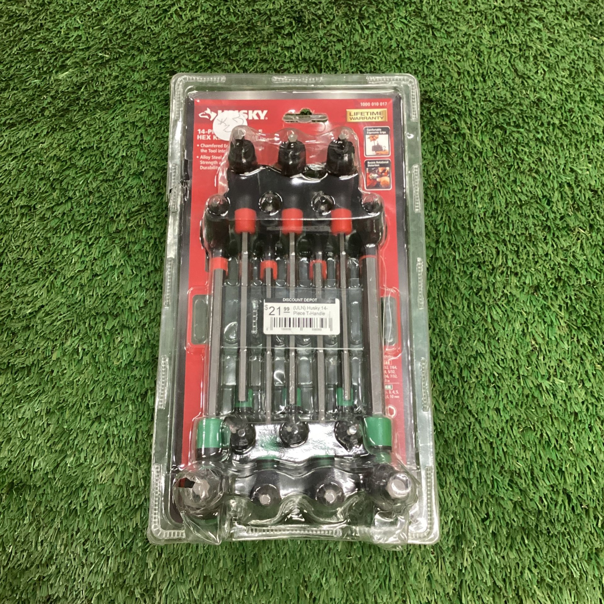 Husky 14-Piece T-Handle SAE & MM Hex Key Set