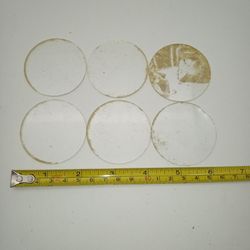 Dial gage glass 

