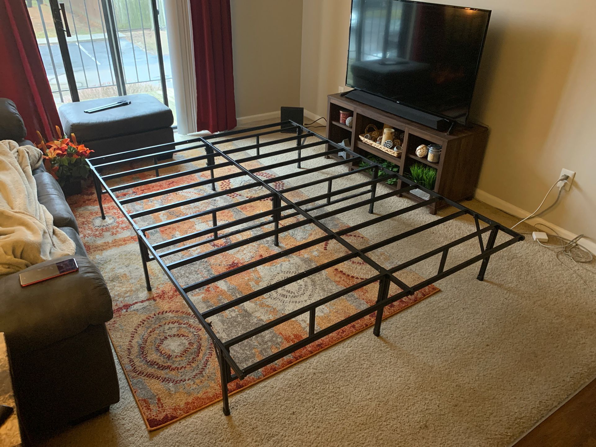 Queen bed frame -foldable