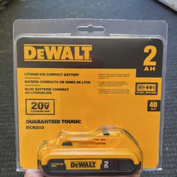 DeWALT 2AH 20V battery 