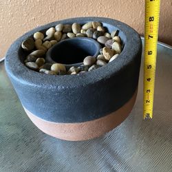 Macetero De Piedra Para Macetita Pequeña 