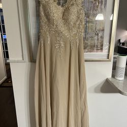 Champagne Wedding dress 