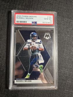2020 Mosaic Russell Wilson PSA 10 