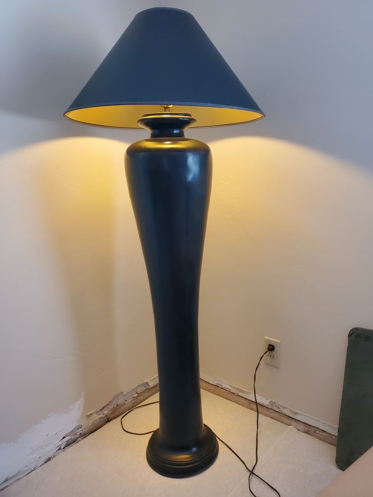 Floor lamp with new shade.