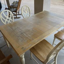 Dining Table With 4 Chairs. Free!