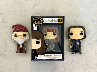 Funko Pop! Pin Harry Potter Set Of 3 Hermoine Albus Dumbledore Snape