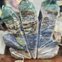 3700g. Natural Marine Jasper Column $350.