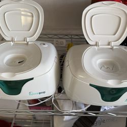 2 Hiccapop Baby Wipe Warmer (white)