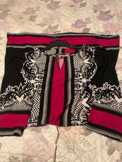 HAANI (1X) patterned knit dress