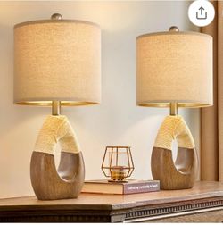 OYEARS Boho Table Lamps – Set of 2 (19”) 🛋️✨
Perfect for Bedroom, Living Room, or Office