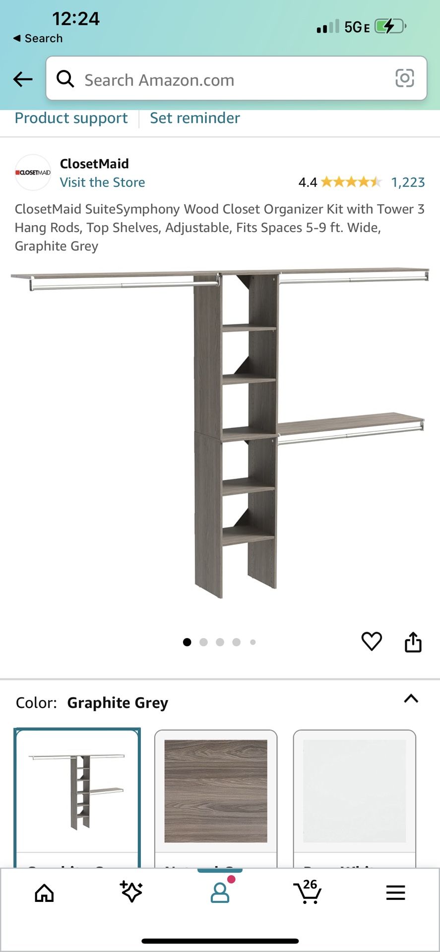 Wood Closet Organizer