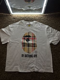 BAPE By Bathing Ape Plaid Ape Head Tee