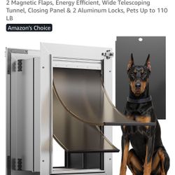 Aluminum Dog Door for Wall, Large (Brand New)