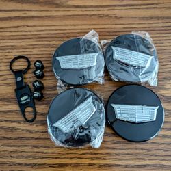 CADILLAC WHEEL CENTER CAPS (67mm)