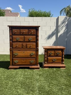 Dresser- Tallboy W/Nightstand