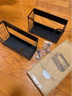 2-Pack Heavy-Duty Magnetic Shelves