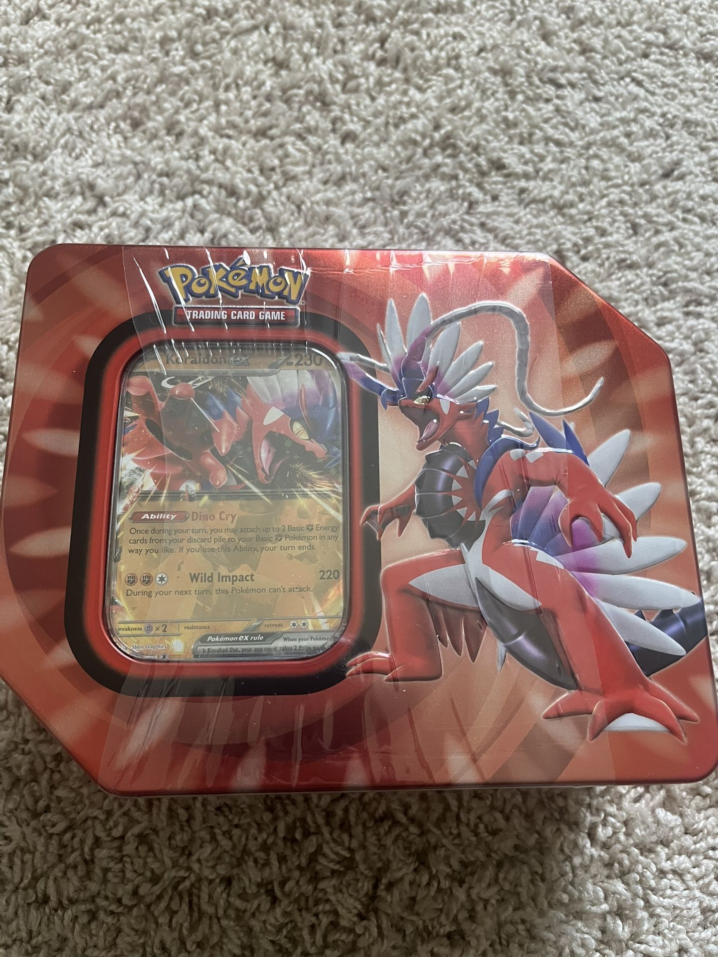 Pokemon Cards Tin