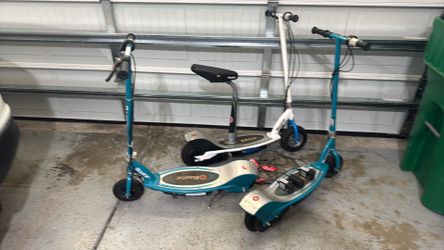 3 Razor Scooters priced each at $75.