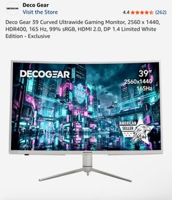Deco Gear 39 Inch Curved Ultrawide Gaming Monitor