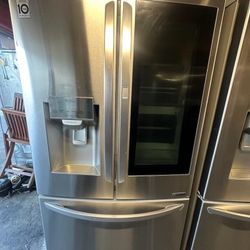 LG INSTAVIEW STAINLESS FRENCH DOOR REFRIGERATOR SMART THINQ KNOCK KNOCK FEATURE 