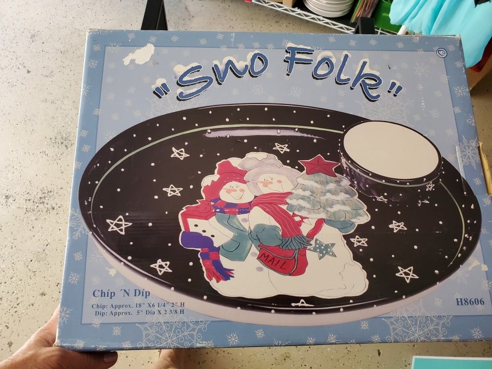 Holiday Platter And Dip, New