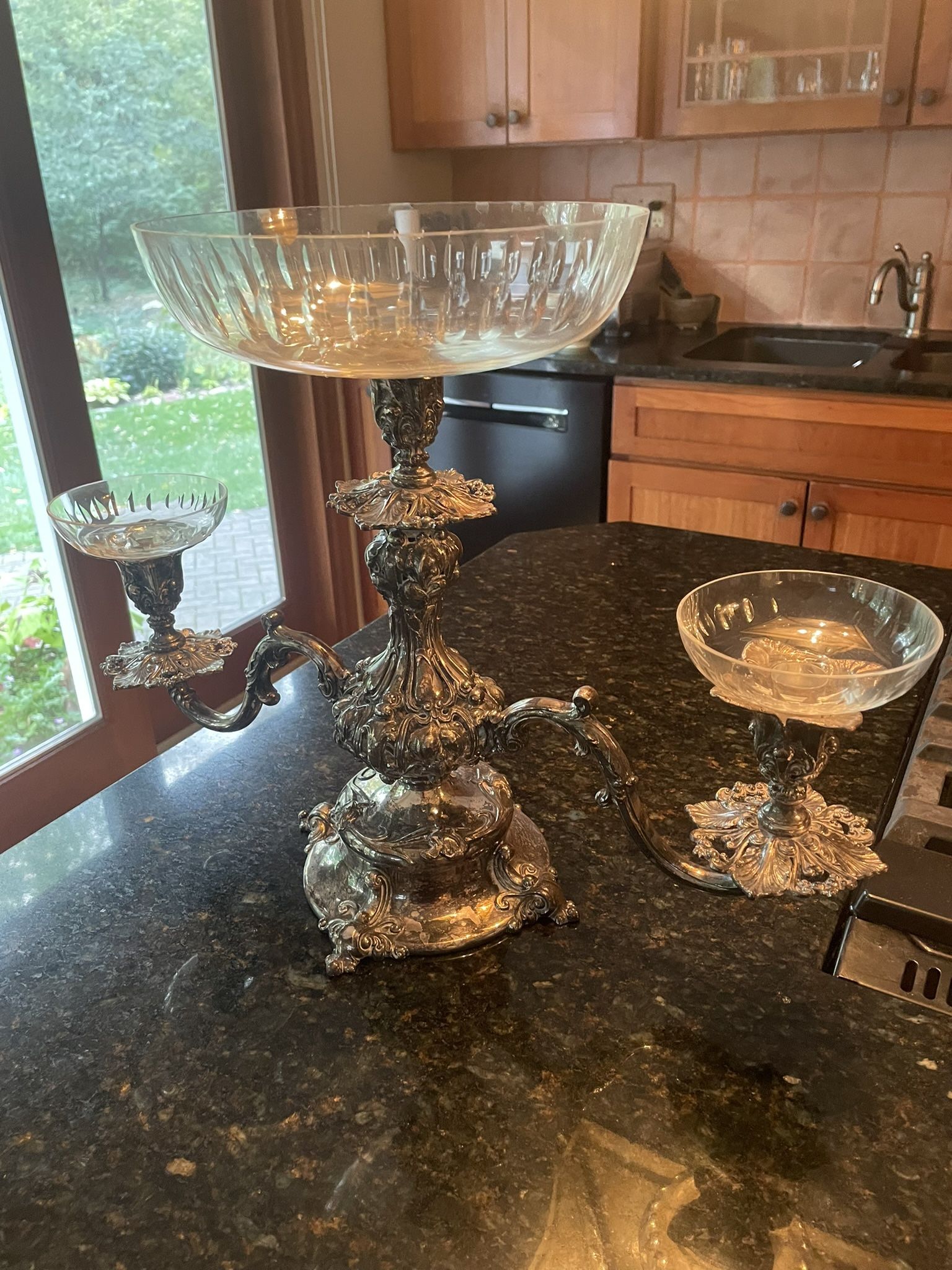 Silver Epergne/Candleabra