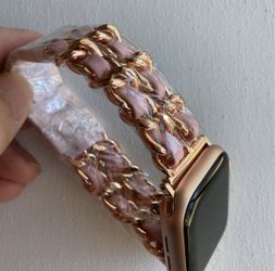 Double Strap Pink Apple Watch Band & Strap