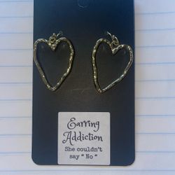 Sterling Silver Heart Earrings 