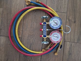 Yellow Jacket test and charging manifold gauges