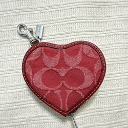 Coach Red Denim Bag Charm