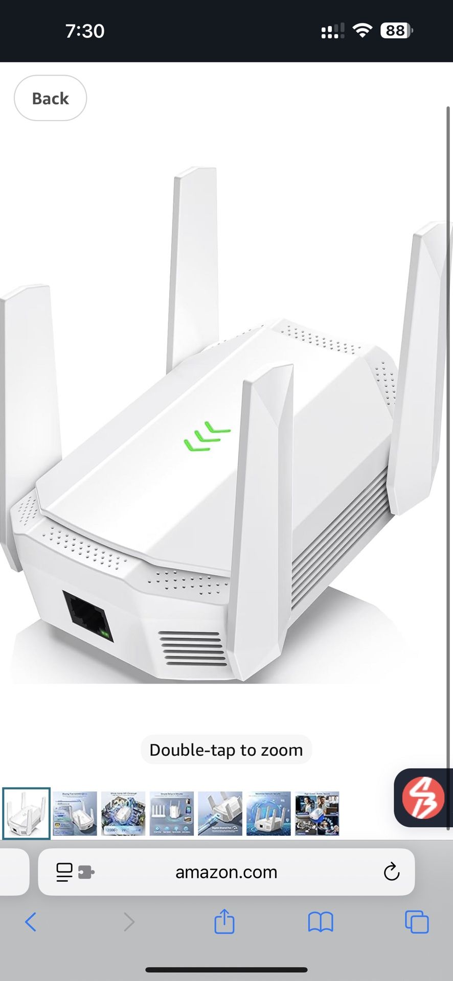 AX3000 WiFi 6 Extender, Dual Band WiFi Extender Signal Booster, Internet Booster with Gigabit Ethernet Port, Covers Up to 12,000sq.ft and 99 Devices,