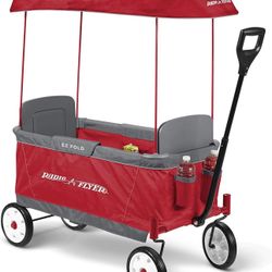 Radio Flyer Ultimate EZ Folding Wagon for Kids and Cargo, Red