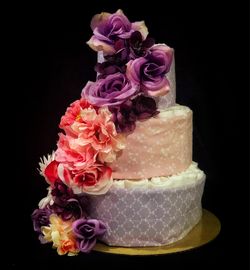 Baby Girl Pink & Purple Diaper Cake